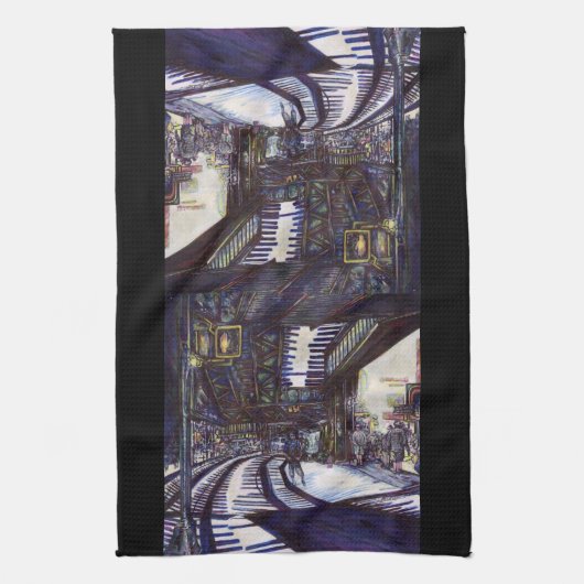 De piano stofzuigen theedoek (Verticaal)