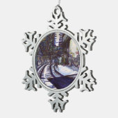 De piano stofzuigen tin sneeuwvlok ornament (Rechts)