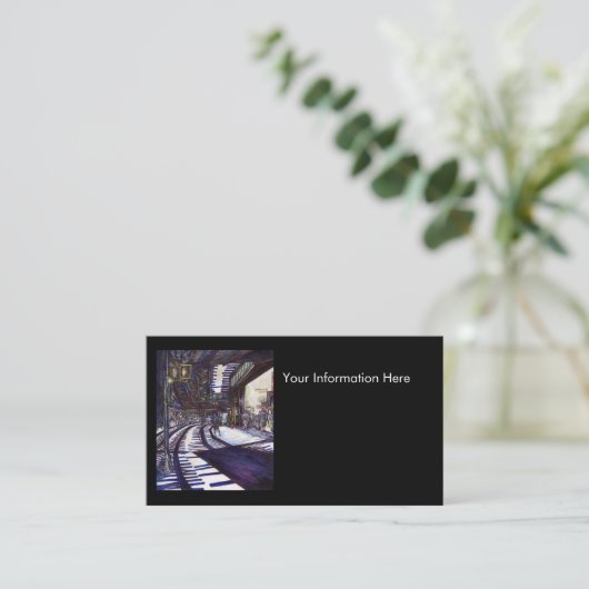 De piano stofzuigen visitekaartje (Staand voorkant)