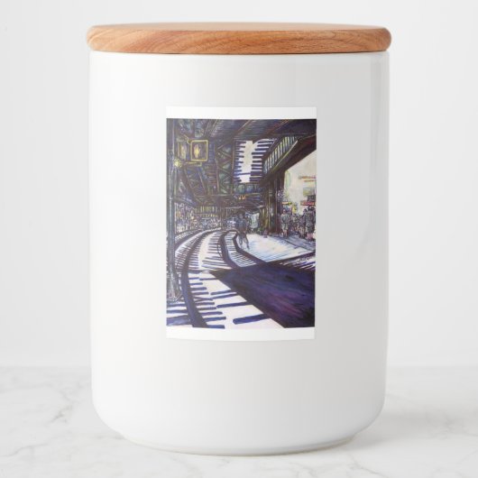 De piano stofzuigen voedselcontainer etiket (Voorkant)