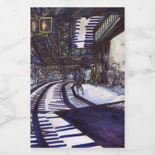 De piano stofzuigen voedselcontainer etiket (Enkel label)