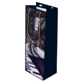 De piano stofzuigen wijn cadeautas (Voorkant Gekanteld)