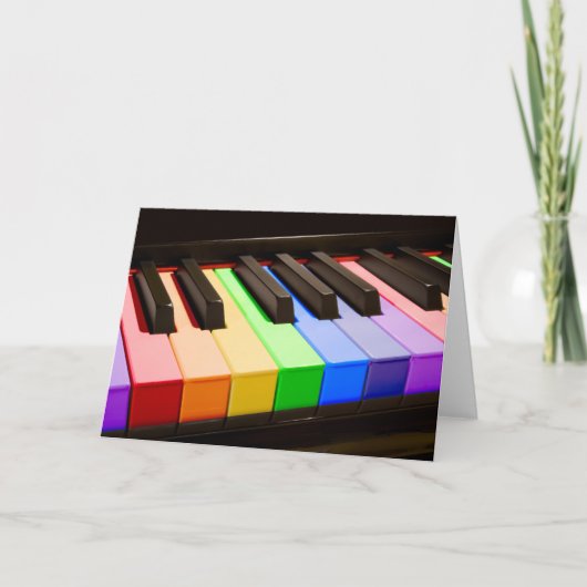 De Piano van de regenboog Kaart (Voorkant)