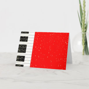 De Piano van Kerstmis Feestdagen Kaart