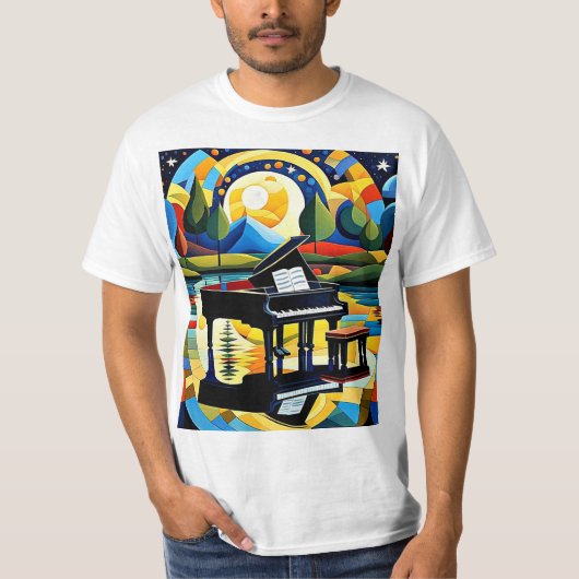 De piano wacht 4 t-shirt (Voorkant)