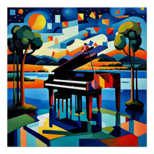 De piano wacht 5 perfect poster