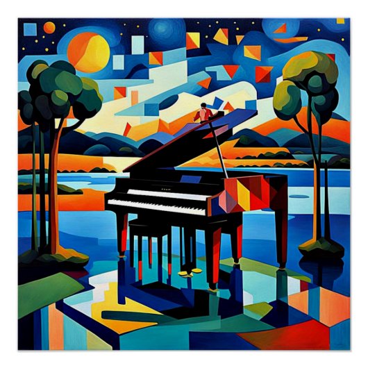 De piano wacht 5 perfect poster (Voorkant)