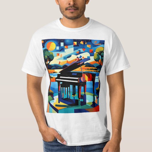 De piano wacht 5 t-shirt (Voorkant)