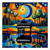 De piano wacht perfect poster (Voorkant)