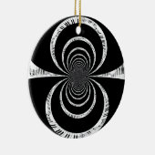 De pianoketoetsen aanpakken keramisch ornament (Rechts)