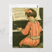 De pianoles briefkaart (Voorkant / Achterkant)