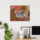 De pianoles van Matisse Poster (Thuiskantoor)