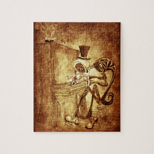 de pianospeler legpuzzel (Verticaal)