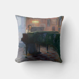 De pianospeler (pianist) (Vrouw muzikant) Kussen