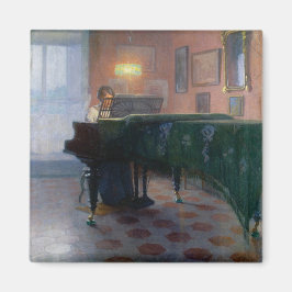 De pianospeler (pianist) (Vrouw muzikant) Magneet