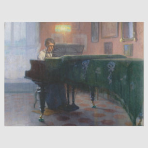De pianospeler (pianist) (Vrouw muzikant) Tissuepapier