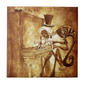 de pianospeler tegeltje (Voorkant)