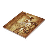 de pianospeler tegeltje (Zijkant)