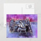 DE PIANOSPLAYER BRIEFKAART (Voorkant / Achterkant)