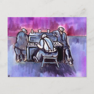 DE PIANOSPLAYER BRIEFKAART