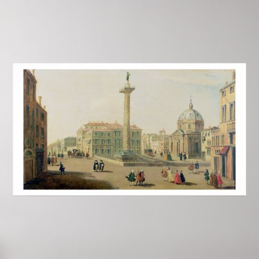 De Piazza Colonna, Rome Poster (Voorkant)