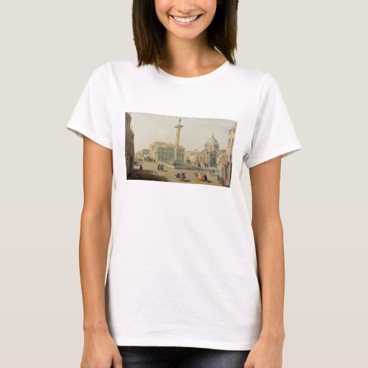 De Piazza Colonna, Rome T-shirt (Voorkant)