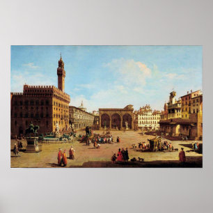 De Piazza della Signoria in Florence Poster
