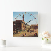 De Piazza della Signoria in Florence Vierkante Klok (Huis)