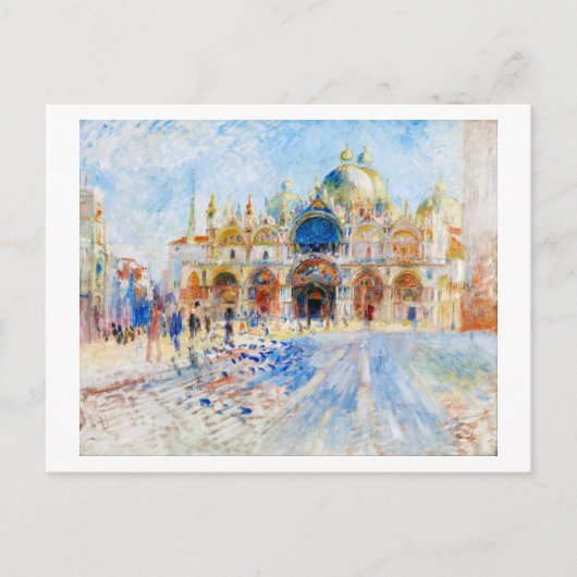 De Piazza San Marco, Renoir Briefkaart (Voorkant)