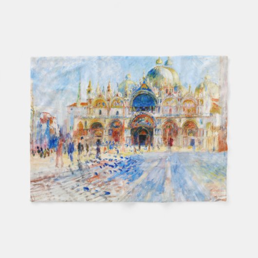 De Piazza San Marco, Renoir Fleece Deken (Voorkant (Horizontaal))