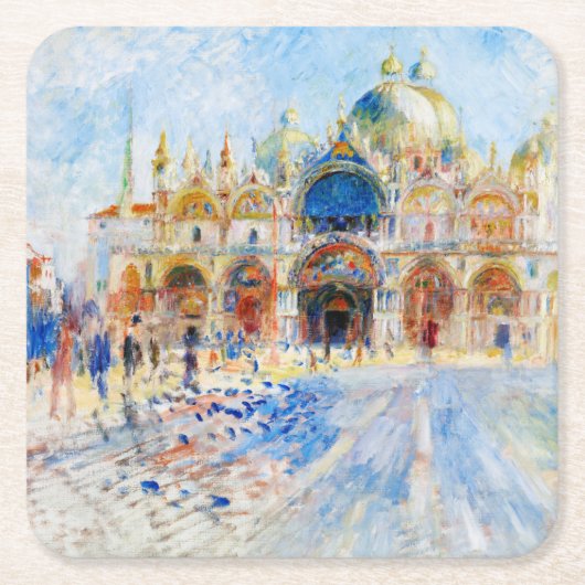 De Piazza San Marco, Renoir Kartonnen Onderzetters (Voorkant)