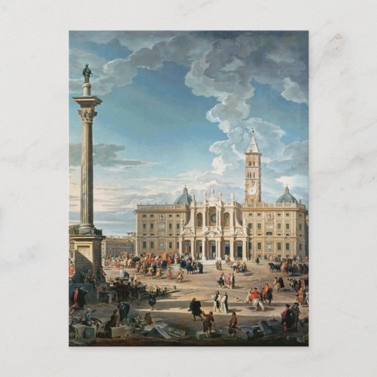 De Piazza Santa Maria Maggiore, 1752 Briefkaart (Voorkant)