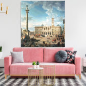 De Piazza Santa Maria Maggiore, 1752 Canvas Afdruk (Insitu (Woonkamer))