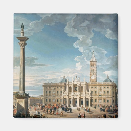 De Piazza Santa Maria Maggiore, 1752 Magneet (Voorkant)