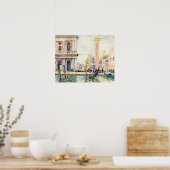 De Piazzetta (ca. 1911) van John Singer Sargent Poster (Keuken)