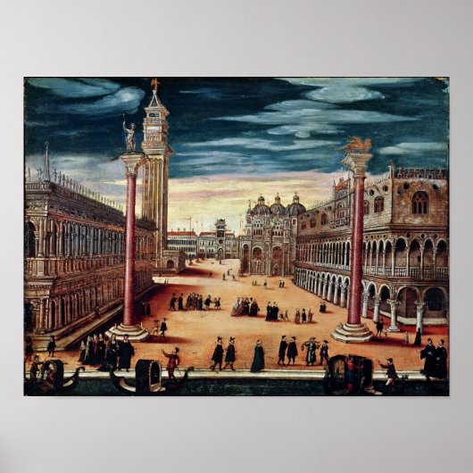 De Piazzetta di San Marco, Venetië Poster (Voorkant)