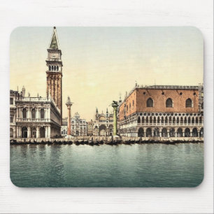 De Piazzetta, Venetië, klassieke Photochroom uit Muismat