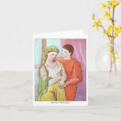 De picasso-minnaars nemen nota van kaart (Gele Bloem)