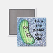 De pickle chip kind magneet (Voorkant / Achterkant)