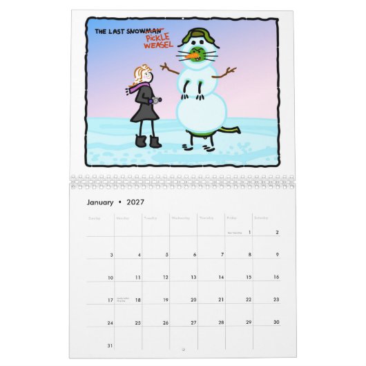 De Pickle Weasel-kalender. Kalender (Jan 2027)