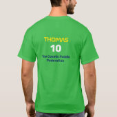 De Pickleball Alien Overname T-shirt (Achterkant)