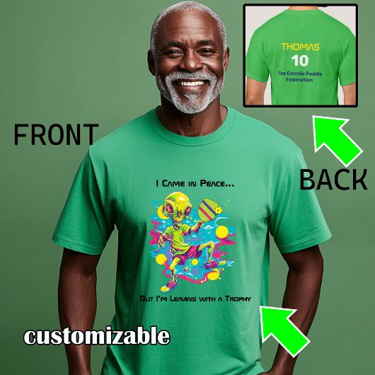 De Pickleball Alien Overname T-shirt