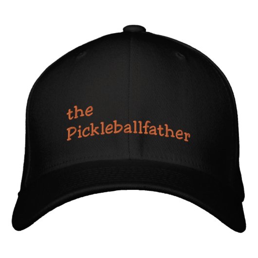 de Pickleballfather Geborduurde Pet (Voorkant)