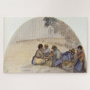 De Picknick (1891) door Camille Pissarro Legpuzzel