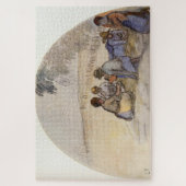 De Picknick (1891) door Camille Pissarro Legpuzzel (Verticaal)