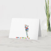 De Picknick die van muizen - het Wenskaart van de Kaart (Achterkant)