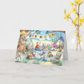 De Picknick die van muizen - het Wenskaart van de Kaart (Gele Bloem)