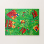 De Picknick Heden daagse Kunst Acryl Schilderij Legpuzzel (Horizontaal)