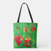 De Picknick Hedenhedendaagse Moderne Kunst Tote Bag (Achterkant)