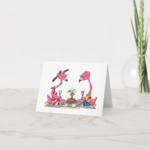 De Picknick Notecard van de Flamingo van het Kaart